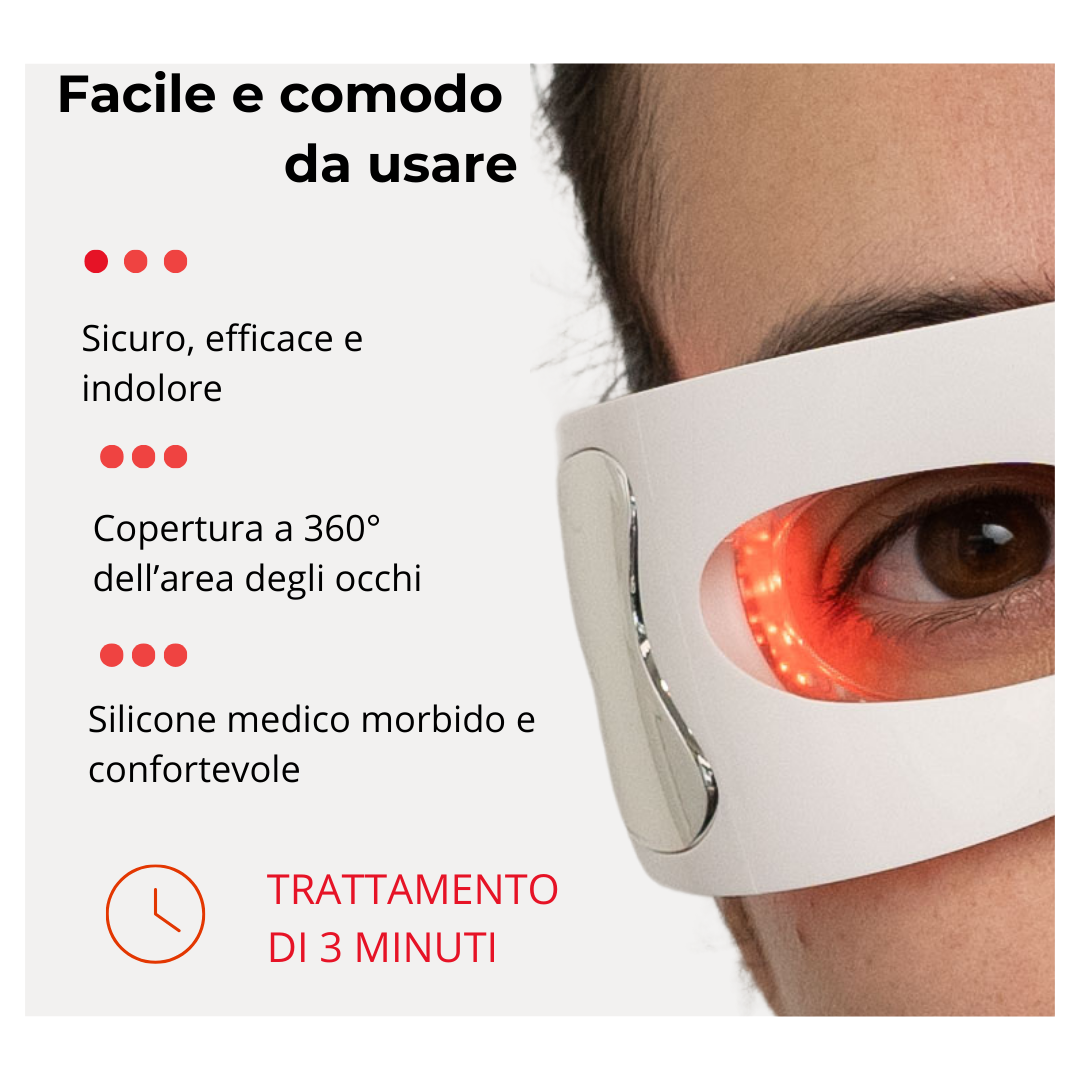 GlowTech™- Maschera LED Anti-Rughe e Anti-Occhiaie